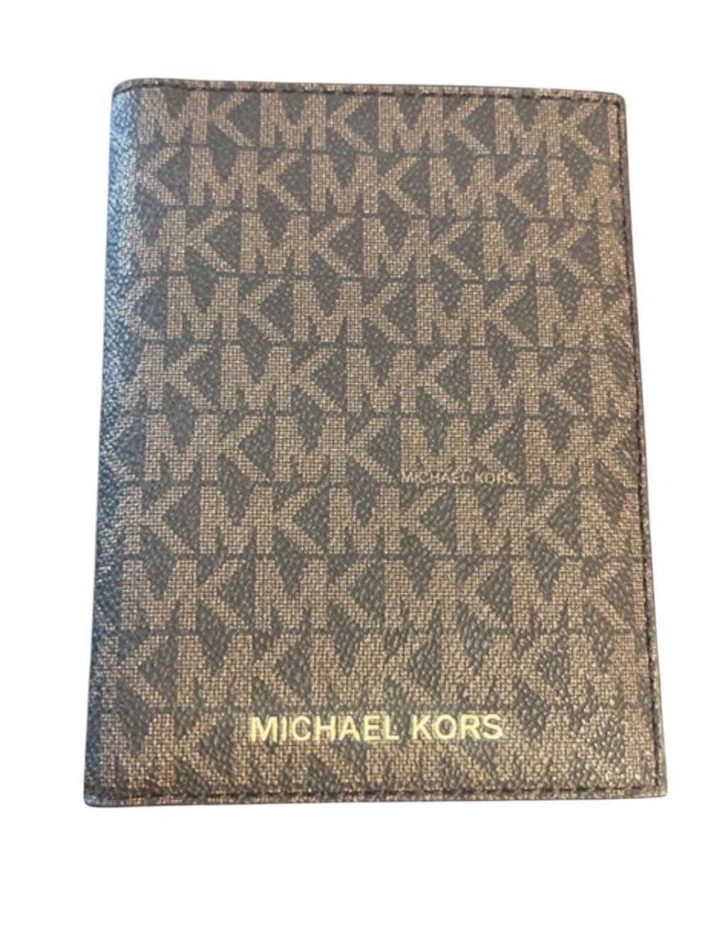 MK84. Michael Kors Jet Set Signature Logo Passport Wallet